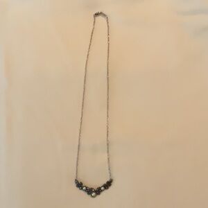 Judith Jack 8” marcasite and pearl necklace.